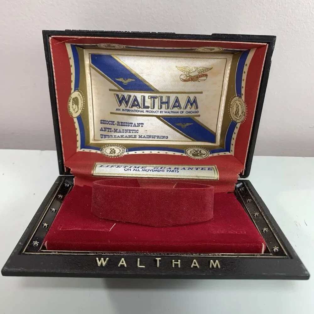Classic Authentic Vintage Waltham Centennial Mens Wristwatch Case Box Only READ